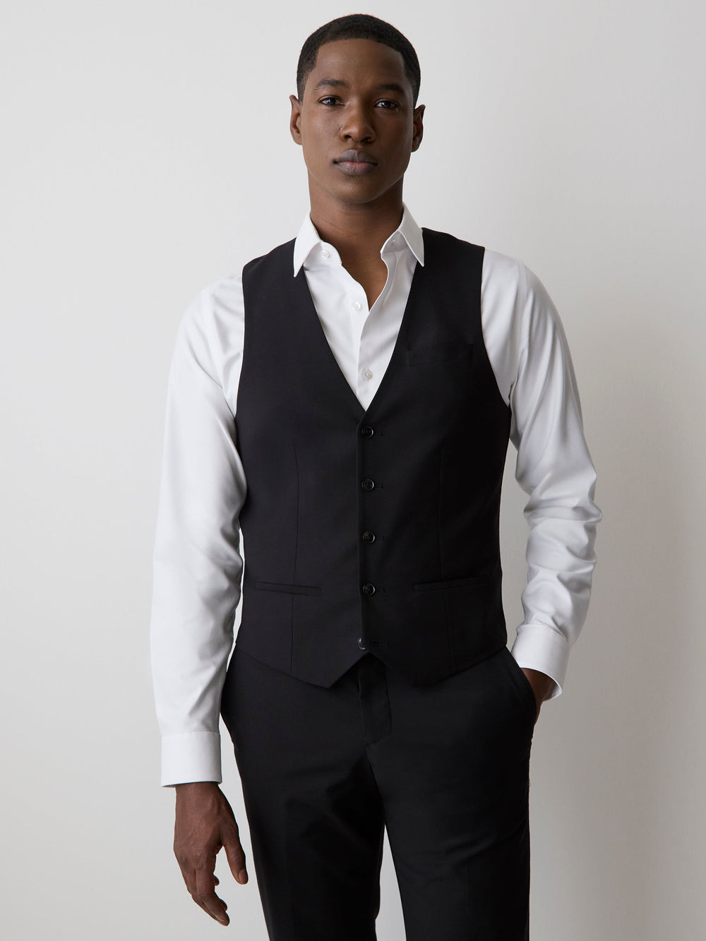RW&CO Wool-Blend Suiting Vest