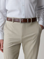 RW&CO Textured Brown Leather Belt