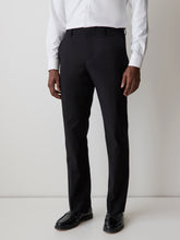 RW&CO Essential Slim Fit Black Wool-Blend Suit Pant