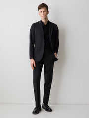 RW&CO Black Slim Fit E-Tech Suit Pant