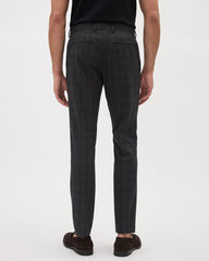RW&CO Slim-Fit Dark Grey Checkered Suit Pant