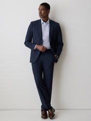 RW&CO Essential Tailored Fit Navy Blue Suit Blazer