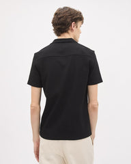 RW&CO Slim Fit Short-Sleeve Knit Shirt with Camp Collar