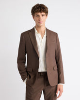 RW&CO Slim Fit Brown Suit Blazer