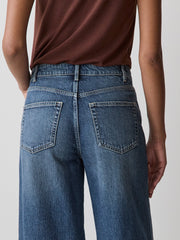 RW&CO Medium-Wash High-Rise Ultra-Wide-Leg Jeans