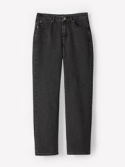 RW&CO Dark Grey High-Rise Straight-Leg Jeans