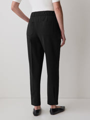 RW&CO Black Mid-Rise Tapered-Leg Flowy Jogger Pant