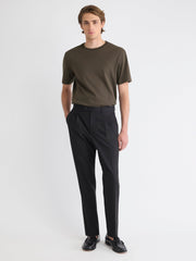 RW&CO Wool-Blend Tapered-Leg Pleated Dress Pant