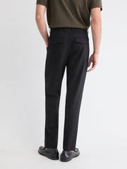 RW&CO Wool-Blend Tapered-Leg Pleated Dress Pant