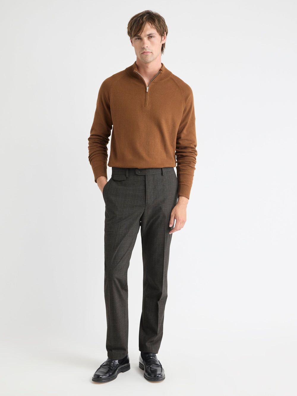 RW&CO Slim Fit Prince-of-Wales Pant