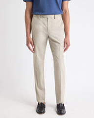 RW&CO Beige Slim-Fit Wool-Blend Essential Pant