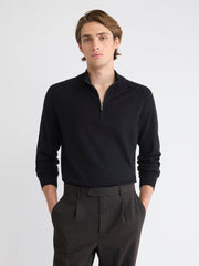 RW&CO Long-Sleeve Quarter-Zip Mock-Neck Sweater