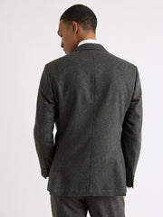RW&CO Tailored-Fit Double-Breasted Tweed Suit Blazer