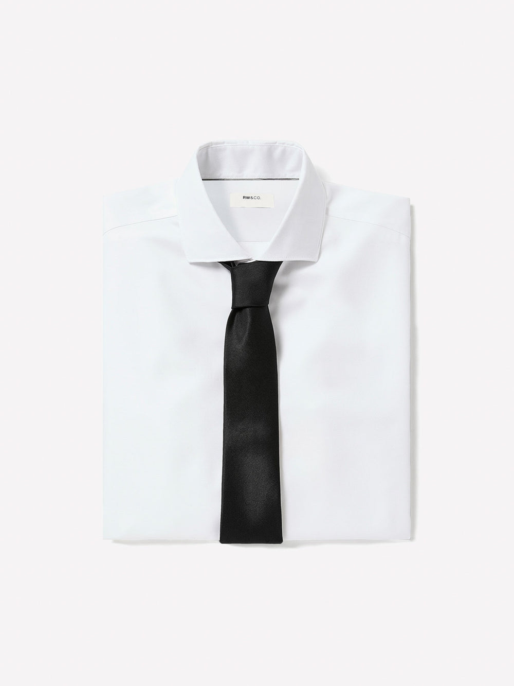 RW&CO Tailored Fit Solid Twill Dress Shirt