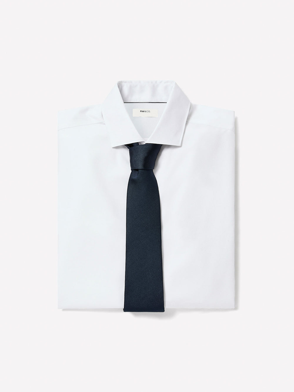 RW&CO Slim Fit White Supima (R) Twill Dress Shirt