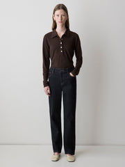 RW&CO Dark-Wash Straight-Leg Jeans