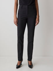 RW&CO Limitless Black Mid-Rise Long Slim-Leg Signature Fit Pant