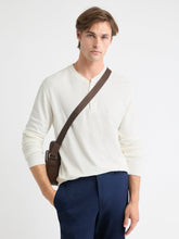 RW&CO Long-Sleeve Henley Waffled Tee