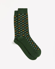 RW&CO Socks with Square Geometric Pattern