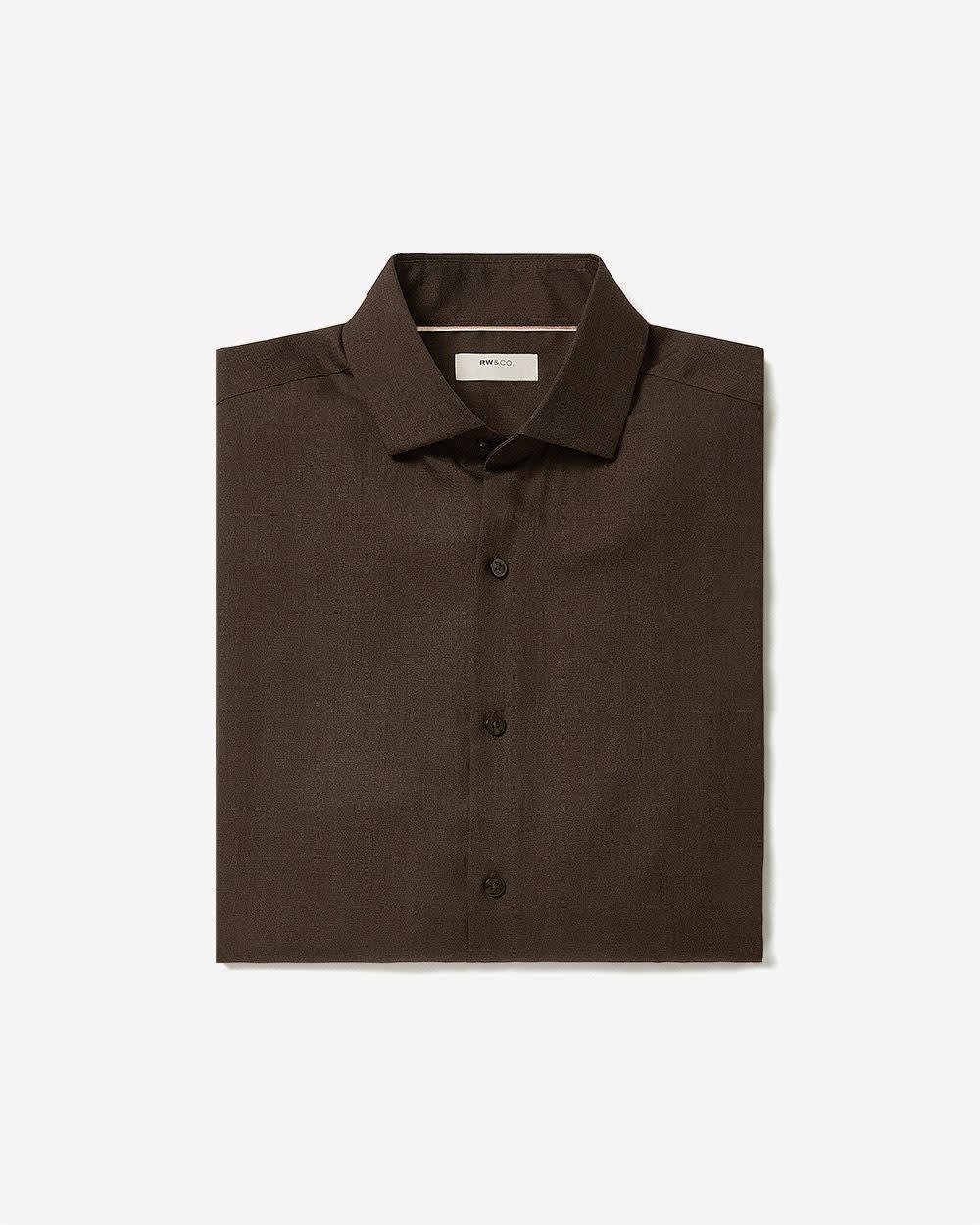 RW&CO Tailored Fit Heather Dress Shirt