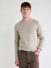 RW&CO Long-Sleeve Crew-Neck Sweater with Neps