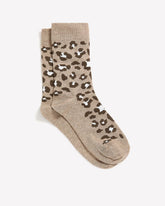 RW&CO Crew Socks with Leopard Pattern
