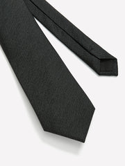 RW&CO Charcoal Regular Textured Tie