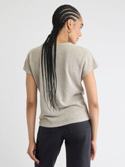 RW&CO Crew-Neck Extended-Sleeve Bouclé Top