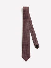RW&CO Skinny Tie with Square Geometric Pattern