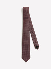RW&CO Skinny Tie with Square Geometric Pattern