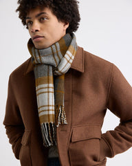 RW&CO Plaid Scarf with Fringes