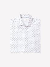 RW&CO White Tailored-Fit Dress Shirt with Geo Pattern