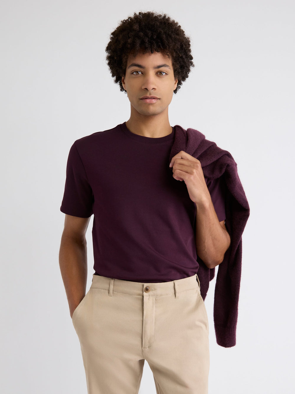 RW&CO Solid Interlock Cotton Crew-Neck Tee