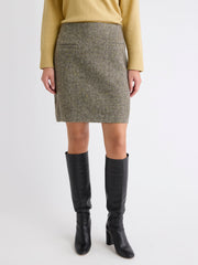 RW&CO Tweed A-Line Mini Skirt