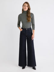 RW&CO Fitted Long-Sleeve Mock-Neck Tee