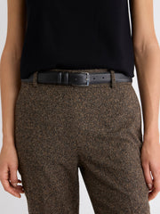 RW&CO Leather Trouser Belt with Square Buckle