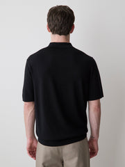 RW&CO Merino-Wool Short-Sleeve Polo Sweater
