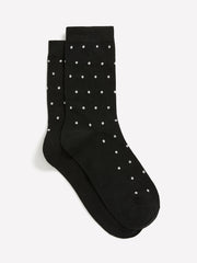 RW&CO Dotted Crew Socks with Metallic Fibres