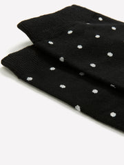 RW&CO Dotted Crew Socks with Metallic Fibres