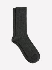 RW&CO Grey Dress Socks with Striped Pattern