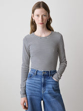RW&CO Long-Sleeve Crew-Neck Fitted Ribbed Tee