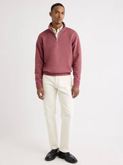 RW&CO Long-Sleeve Quarter-Zip Mock-Neck Sweater