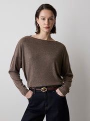 RW&CO Long-Sleeve Crew-Neck Ribbed Top