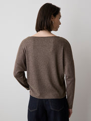 RW&CO Long-Sleeve Crew-Neck Ribbed Top