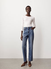 RW&CO Cropped Straight-Leg Jeans