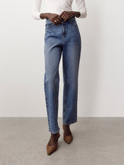 RW&CO Cropped Straight-Leg Jeans