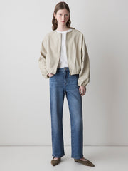 RW&CO Cropped Straight-Leg Jeans