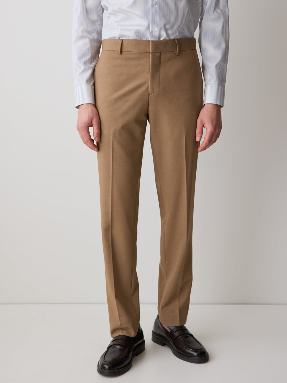 RW&CO Slim Fit Peachy Camel Suit Pant