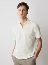 RW&CO Short-Sleeve Ribbed Quarter-Zip Polo