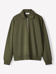 RW&CO Long-Sleeve Quarter-Zip Polo Sweater
